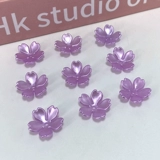 15 мммия лепесток ручной работы Pentalon Four -Leaf Grass Happy Plum Bearge Mapera