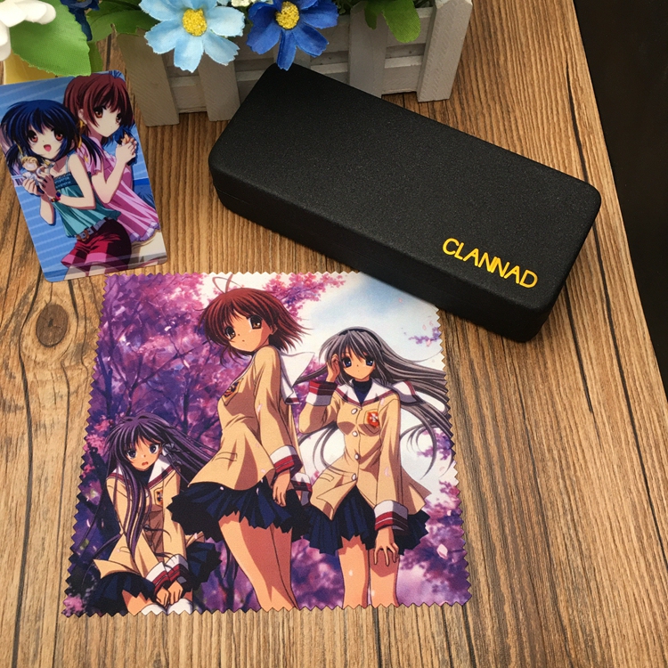 Clannad Family Anime Merchandise Eyeglass Case Two-Dimensional Cosplay Fujinami Kaoru, Kogure Nagi, Kagebu Clannad Family Anime Merchandise Eyeglass Case Two-Dimensional Cosplay Fujinami Kaoru, Kogure Nagi, Kagebu