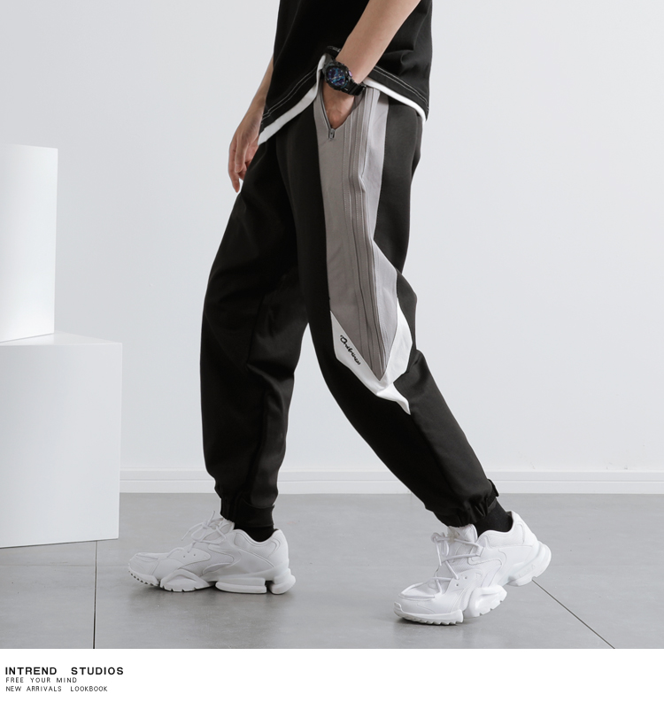 Tide thương hiệu quần bó sát nam mỏng phần thường xuyên quần ống chân chân quần hip-hop quần xu hướng quần harem quần thủy triều - Crop Jeans quần áo thời trang