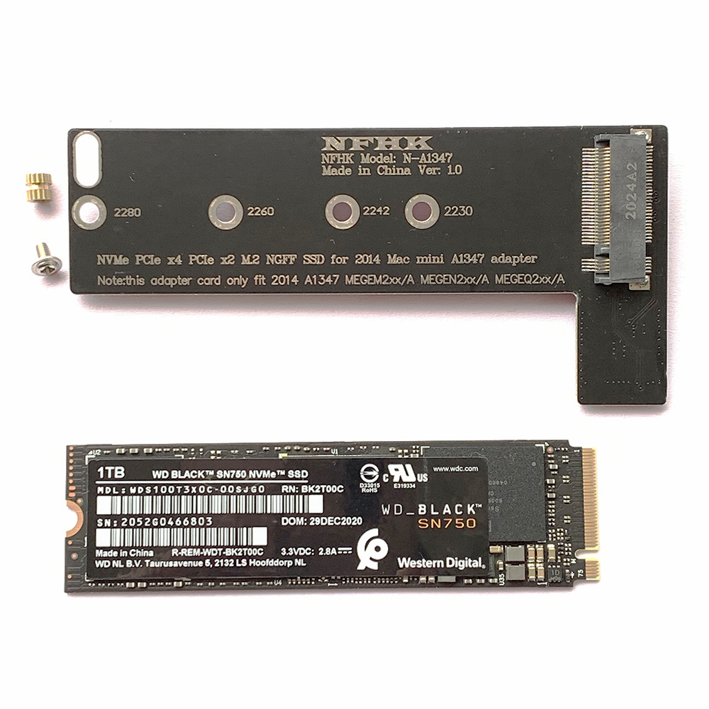 m 2 nvme solid-state hard disk reconversion mac mini 2014 late a1347 SSD riser-riser conversion board-Taobao