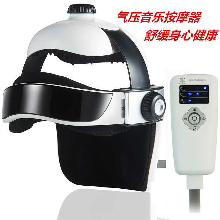 Electric Head Massager Air Pressure Head Brain Massager Brain Relax Helmet Music Massage Cap Physiotherapy Machine