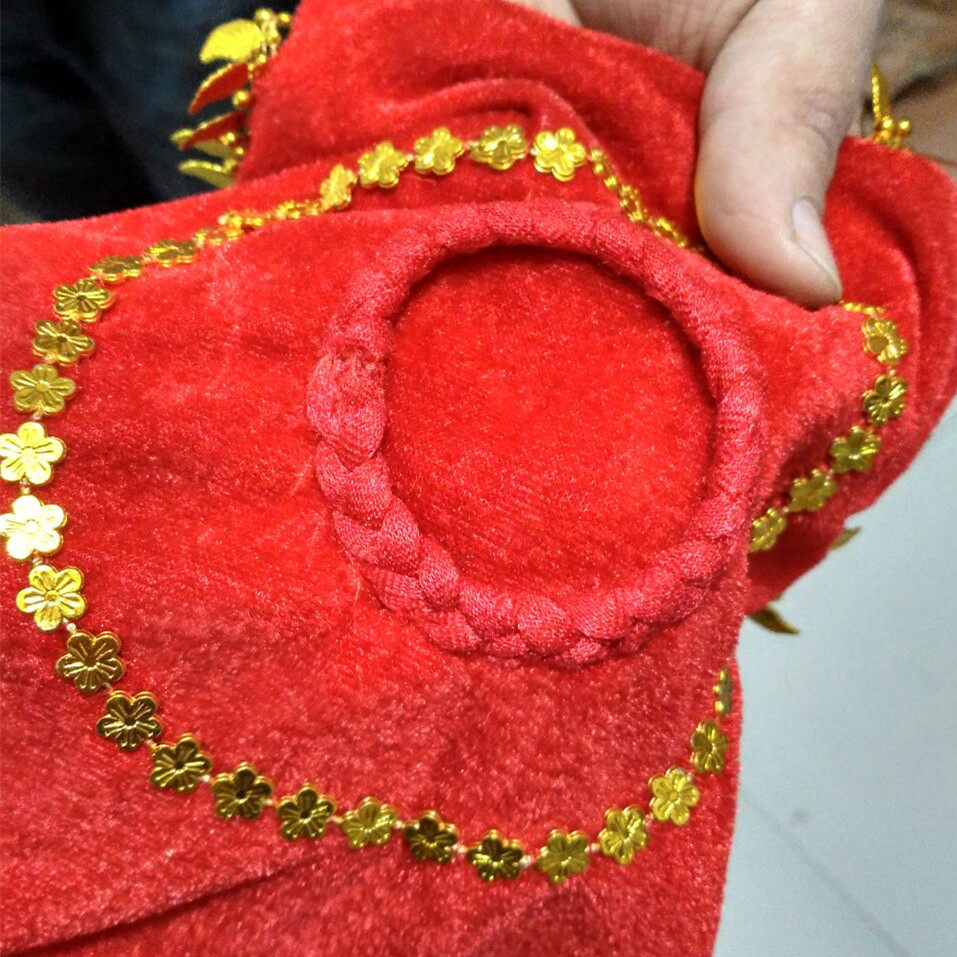 Children's dance handkerchief flower outer ring trumpet two-person turn handkerchief Kindergarten dance handkerchief octagonal towel turn towel