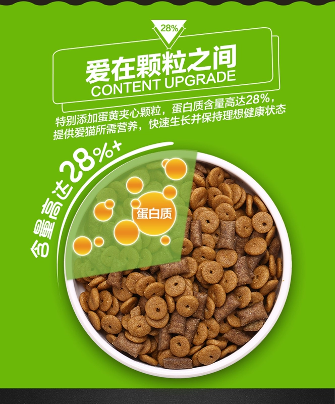 耐 威 夹 喵 450 450g * 3 包邮 鸡 味 味 猫猫 粮 天然 粮 成 猫粮 幼 猫粮 - Cat Staples