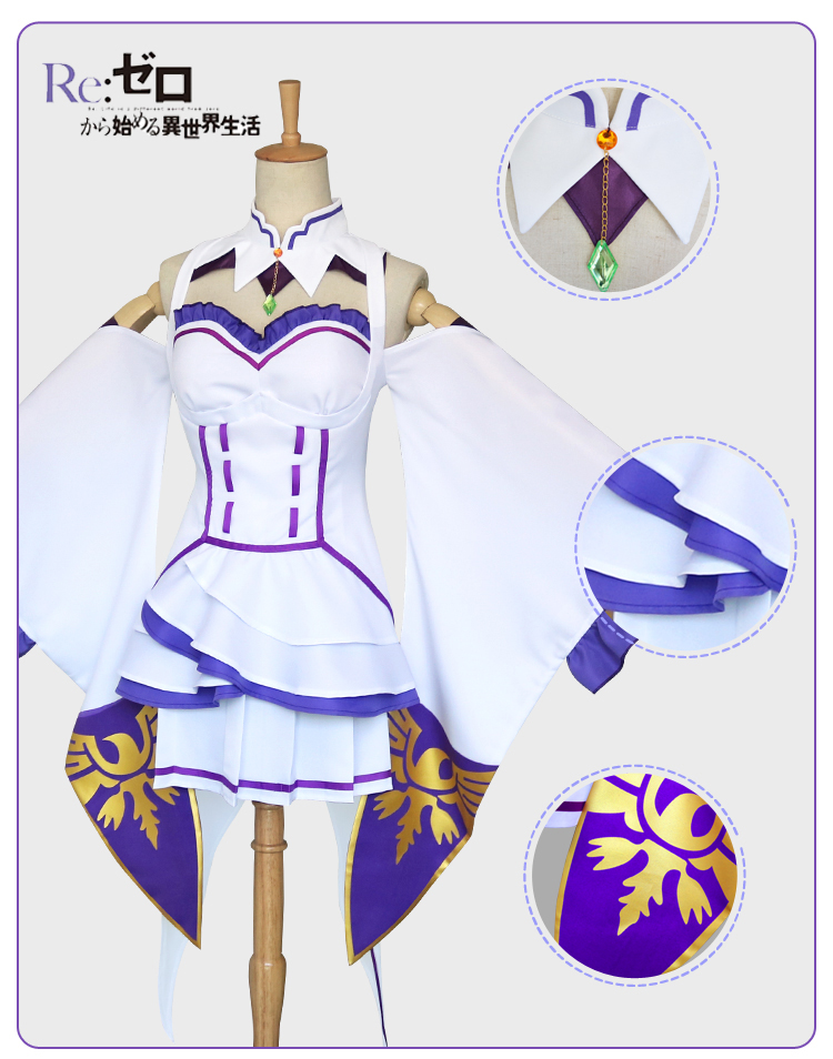 Từ đầu thế giới của cuộc sống khác nhau Emilia cosplay trang phục nữ anime costume hiện COS quần áo đồ cosplay gợi cảm