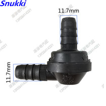 Original Plastic Check Valve ID10 Car Line Black 90 Degrees Elbow Reverse Check Valve Right Angle Vacuum Check Valve