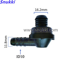 ID10 760 car pipeline black high temperature resistance check valve plastic check valve right angle vacuum check valve