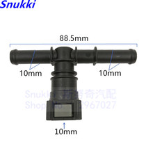 D10 3 car pipeline quick plug plastic female connector tee auto parts SUV injector plastic clip