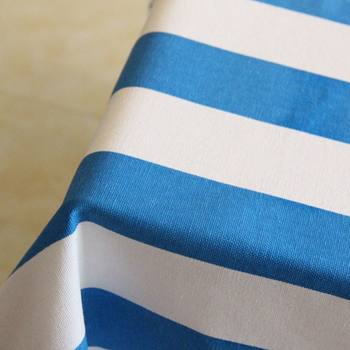 Mediterranean blue and white striped tablecloth waterproof kindergarten Mediterranean blue and white striped tablecloth waterproof kindergarten