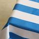 Mediterranean blue and white striped tablecloth waterproof kindergarten