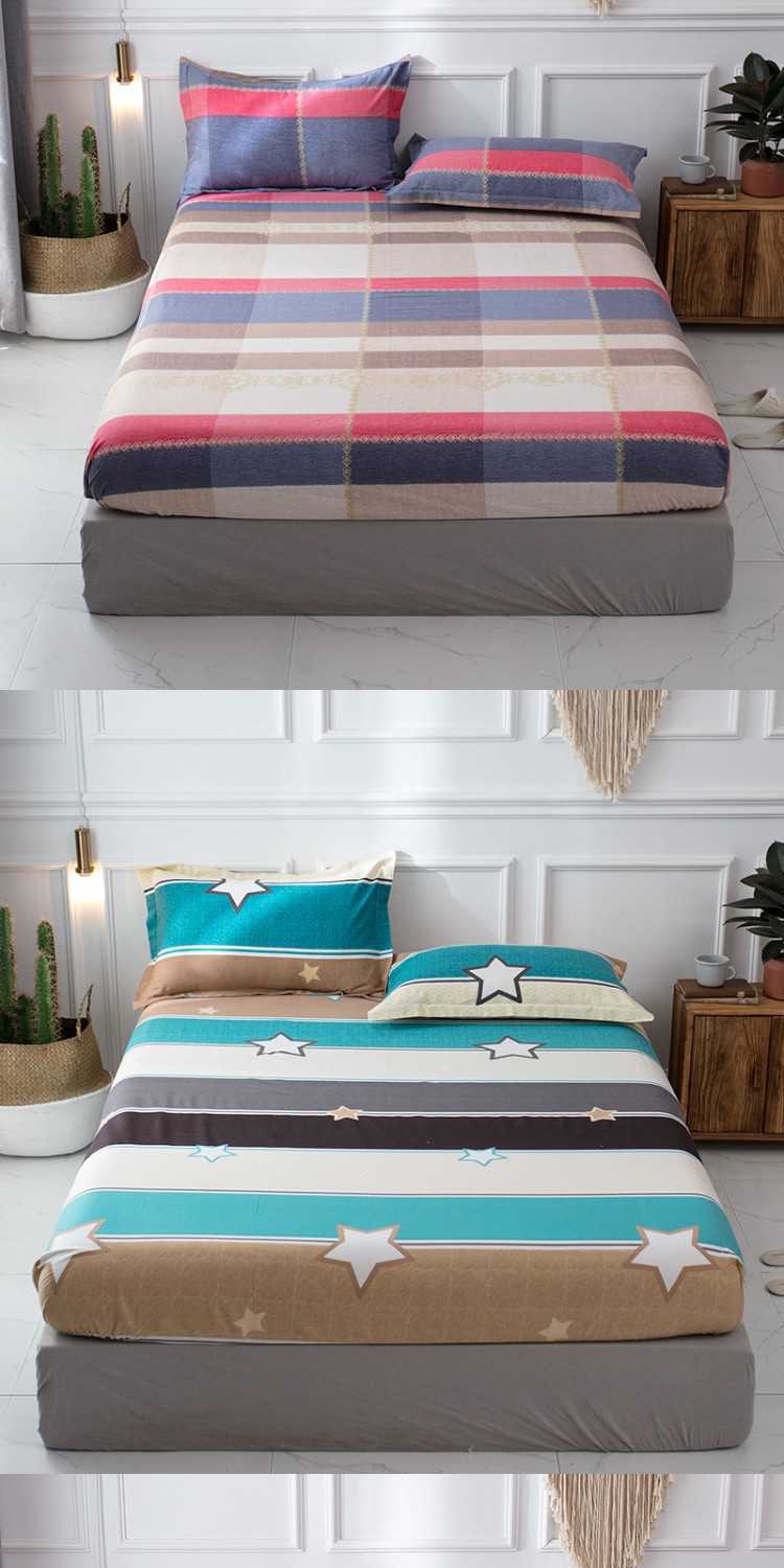 Giường chà bông Cotton một miếng bông dày 1,8 m Giường Simmons bọc nệm bảo vệ vỏ nệm chống trượt Mua ga phủ giường