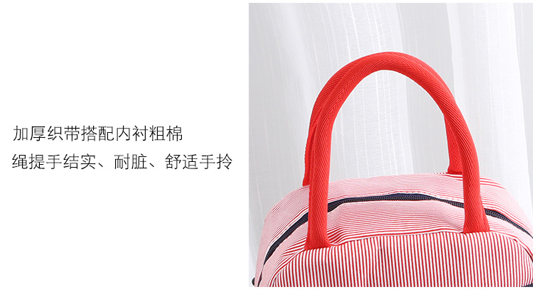 Nhật bản gấu vải túi ăn trưa vải mới dày mommy hộp ăn trưa túi sọc tươi tote bag trumpet