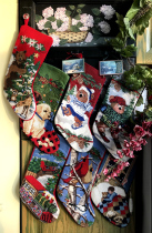 2017 12 New] Export Europe and the United States all wool handmade velvet Christmas stockings