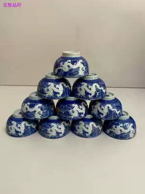 Daxing collection Chaozhou inventory high temperature underglaze color hand-painted tea cup Pu'er cup pure handmade kung fu tea cup tea tea