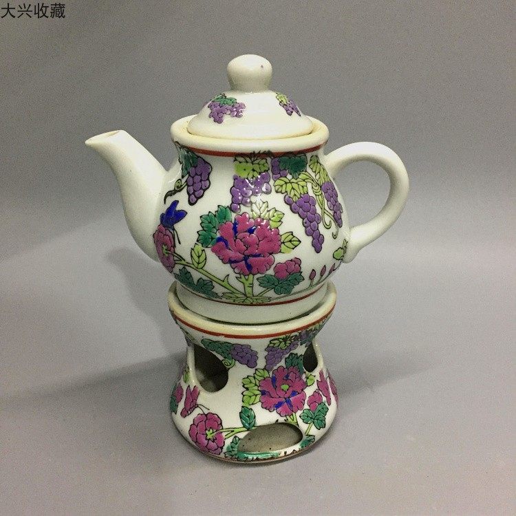 Great Xing Collection 78 Decade-long Tide State Kilns Old Factory Goods Ceramics Stock Old Porcelain Collection Powder Color Teapot