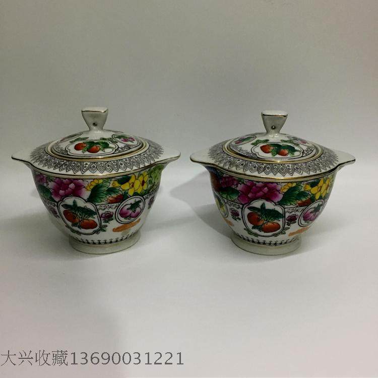 Daxing Collection of Old Fengxi Stock Old Factory Goods Old Porcelain Tide Color Tea Pots in the 1980s