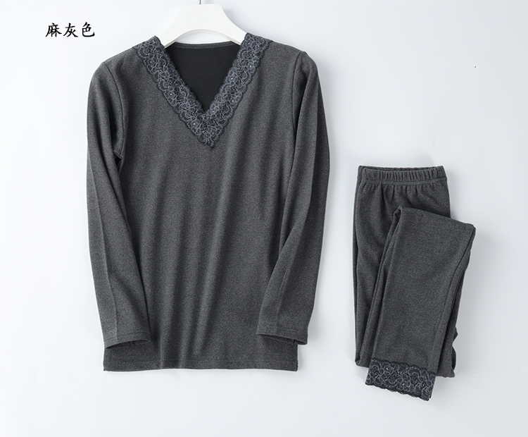 2017 mẫu mới đôi nam và nữ kiểu cotton trùm đầu mùa thu quần dài thiết lập đồ lót nhiệt mùa thu và mùa đông các kiểu đồ bộ đẹp