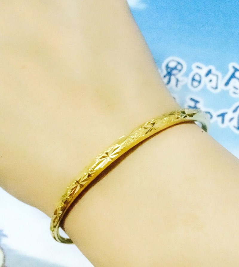 Việt Nam Vòng đeo tay Shajin Phụ nữ mạ vàng Chính hãng 999 Màu dài vượt thời gian 24k Giả vàng nguyên chất Vàng Vàng Vòng tay Trang sức vòng đá mắt hổ