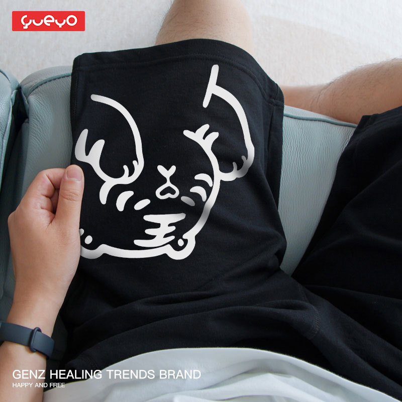 Yueyou Mingzhishan Youhu Shorts Tiger Print Men's Trendy Summer Loose Breathable Thin Mid-Length Beach Shorts Pants