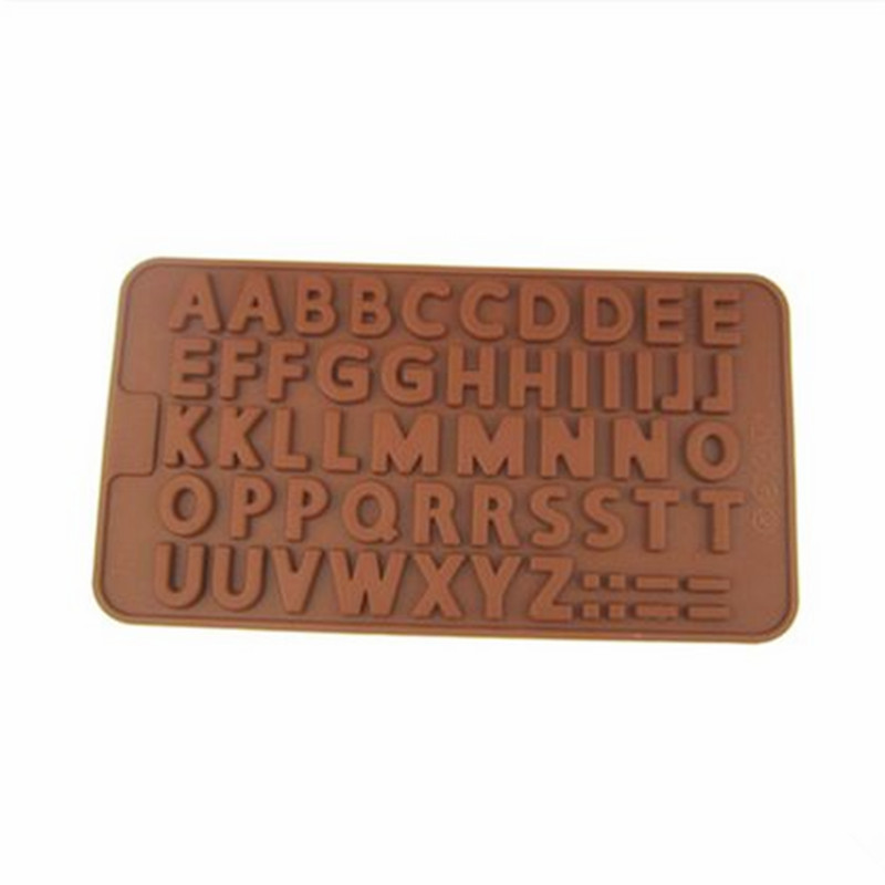 Trang trí sô cô la 48 chữ số lá chúc mừng sinh nhật silicone khuôn fondant dụng cụ làm bánh - Tự làm khuôn nướng khuon banh bao