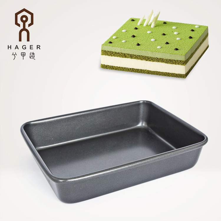 Long Emperor's 52 liter special cake without dipping in square pan Zaozao Square Straight Body Baking Tray Mooncake Tray