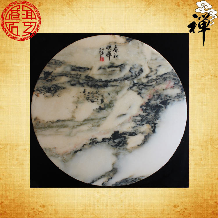 Natural marble paintings Marble Pieces Redwood Furniture Stone Quizz Special prices 34 5cm