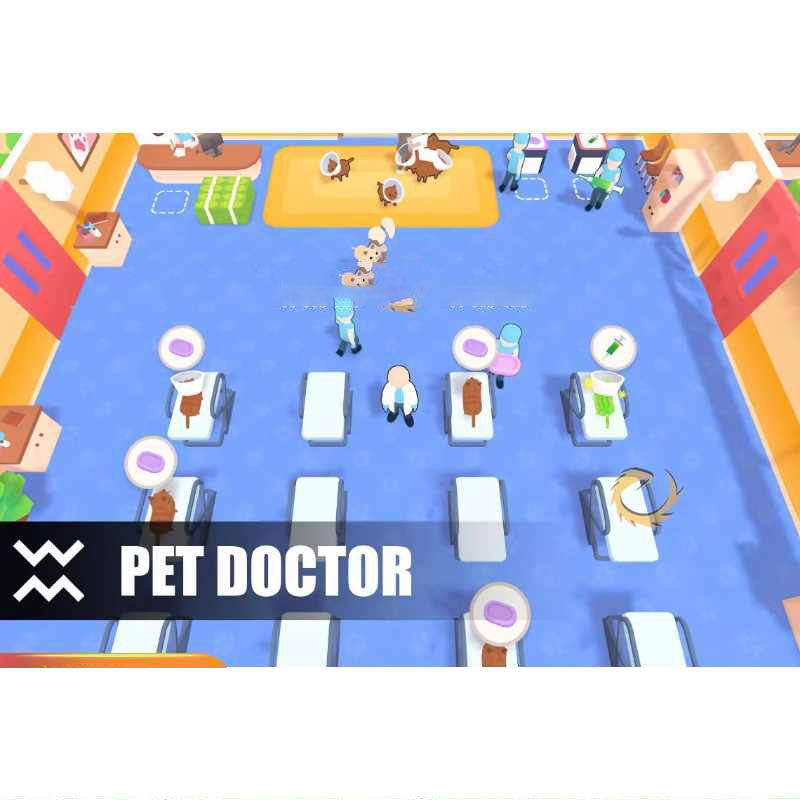unity3d 手机移动端休闲游戏宠物医院模板源码Pet Doctor 1.4 URP-成都宝兰
