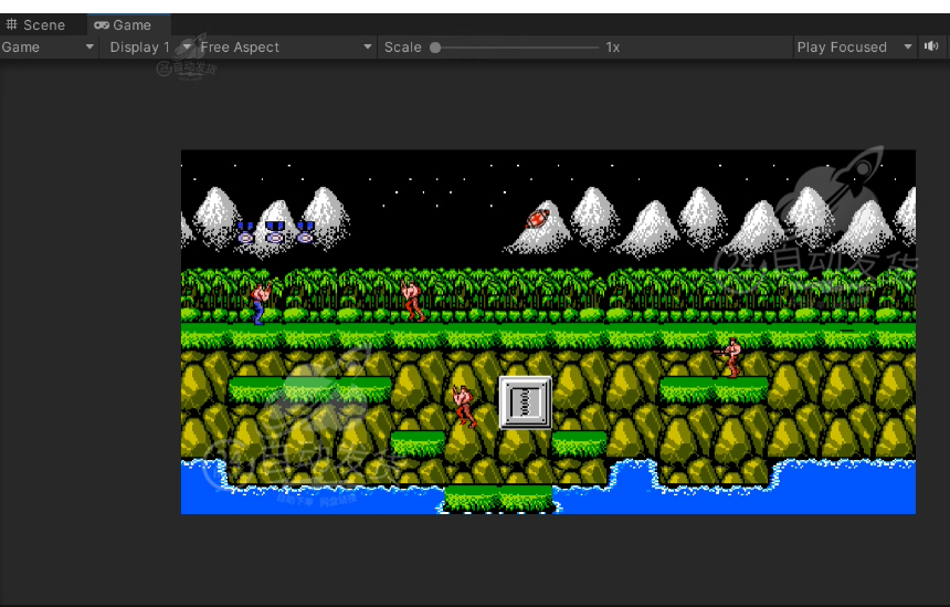 Unity 仿魂斗罗源文件 U3d射击闯关横板冒险2d小游戏工程项目源码-成都宝兰