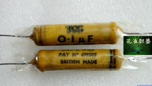 TCC 350V 0 1 mu f Wax-sealed coupling capacitor tinned