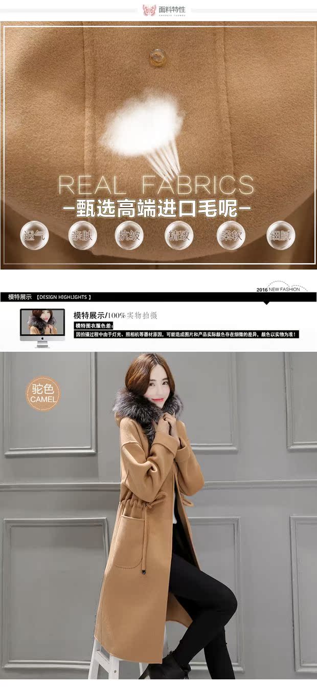 Mùa xuân 2019 mới của phụ nữ Hàn Quốc lông cáo lông cừu áo len nữ mùa thu và mùa đông dài là áo len mỏng - Áo Hàn Quốc áo khoác dạ nữ hàn quốc