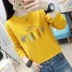 Mùa xuân năm 2021 mới cỡ lớn của phụ nữ áo khoác rộng rãi Hàn Quốc mùa xuân và mùa thu áo mỏng nữ áo len trong thủy triều - Áo len