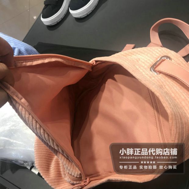 PUMA Hummer Corduroy Orange Powder Girl Casual Backpack Bag Side Backpack 075588 balo đi học nữ