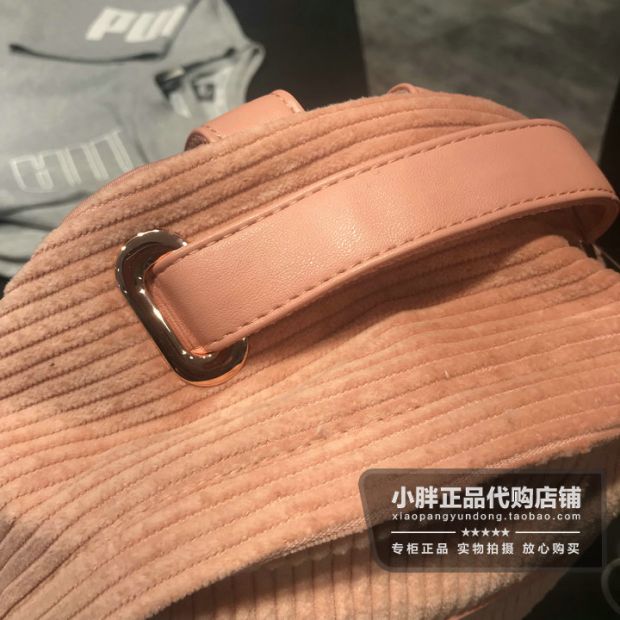 PUMA Hummer Corduroy Orange Powder Girl Casual Backpack Bag Side Backpack 075588 balo đi học nữ