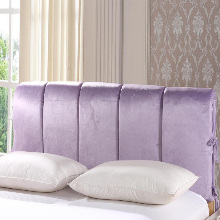 Thickened padded bed head cover Fabric bed head soft bag backrest dust cover 1 5m1 8 wooden bed cushion removable and washable