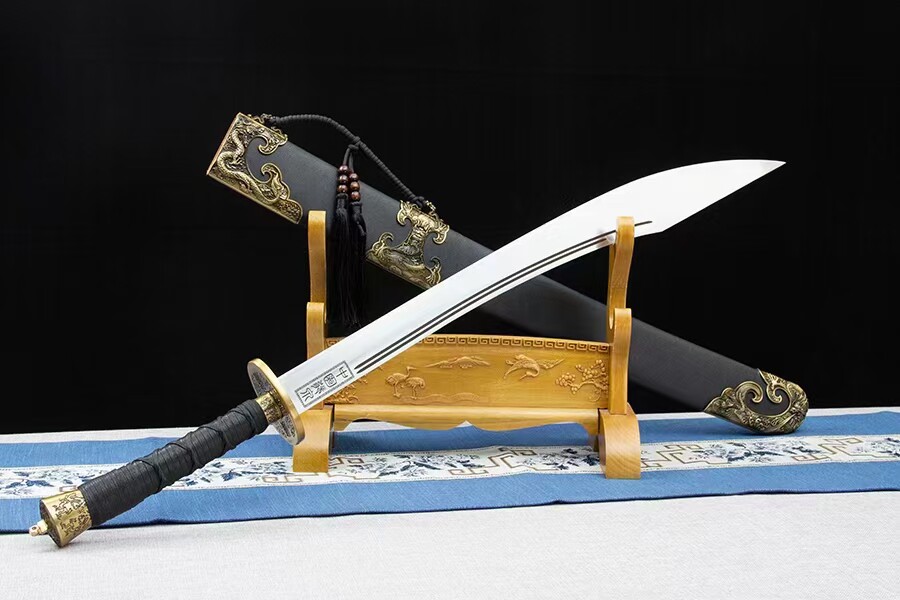 元の価格 ねじ樣專用 淵寒伝統牛尾刀（武術刀）古兵器 武具 刀装具  