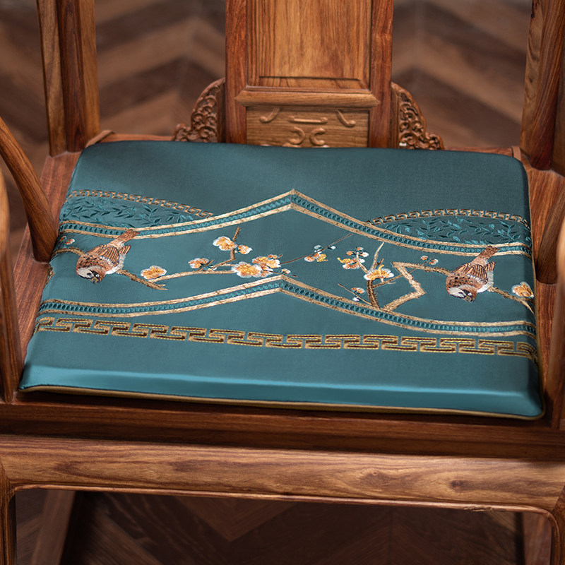 Chinese-style chair cushion mahogany chair cushion non-slip Taishi chair cushion YG08 solid wood furniture dining chair ring chair home seat cushion cover