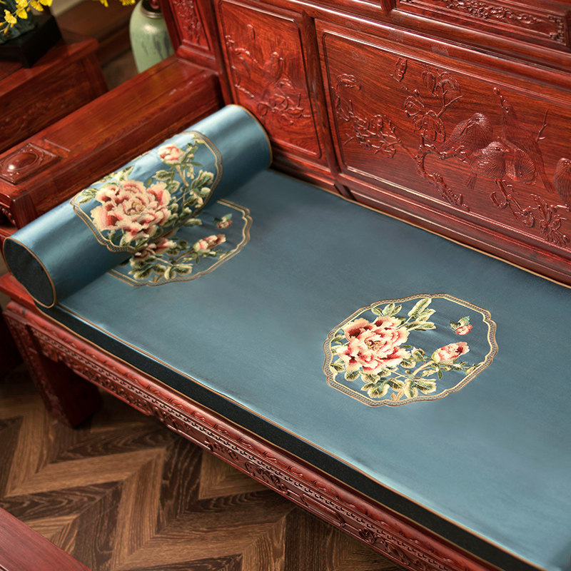 Mahogany sofa cushion new Chinese cushion Lohan mattress YG18 classical furniture living room cushion lumbar pillow cushion custom
