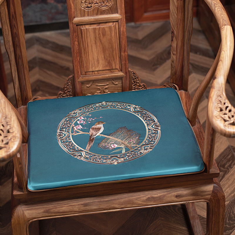 Chinese cushion classical furniture ladder hat chair cushion YG13 solid wooden chair tea chair red wood sofa chair mat