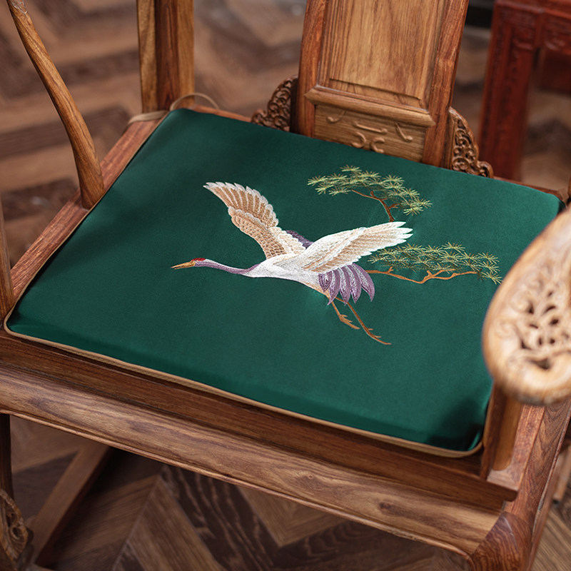 New Chinese style cushion mahogany furniture solid wood chair Taishi chair YG03 dining chair tea chair ring chair cushion removable and washable