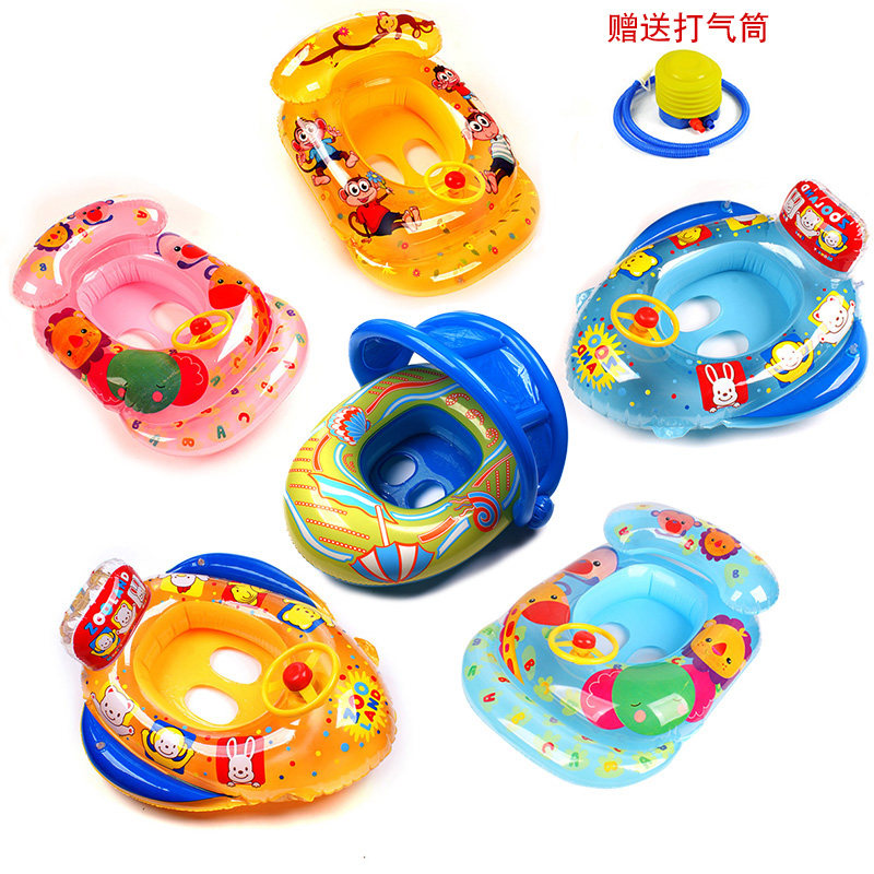 Baby sitting circle children swimming ring 2 inflatable mount seat circle infant 4 children 5 lifebuoys 1-3-6 years old equipment