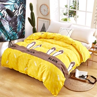 Quilt duy nhất mảnh ký túc xá đơn đôi nam chăn mùa đông và phụ nữ 1.5m1.8 mét 150x200x230 tờ - Quilt Covers chăn