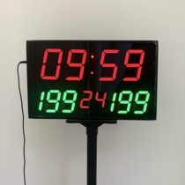 Basketball electronic scoreboard score turner countdown score charging portable remote control with 24-second function