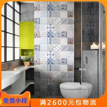 Nordic retro tile antique tiles kitchen bathroom living room wall tiles pastoral balcony non-slip tile tiles 300