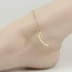 Phiên bản Hàn Quốc mạ vàng 14K vàng hồng vòng chân vàng nữ thời trang bằng thép titan trang sức không gây dị ứng quà tặng ngày Valentine - Vòng chân lắc chân vàng tây Vòng chân