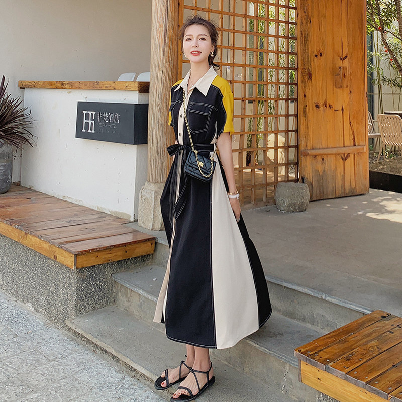 Herbenwind Ocean Dress Women's Summer 2022 New Temperament Cashies And Ankle Long Dresses Small Crowddesign Feel Shirt Skirt