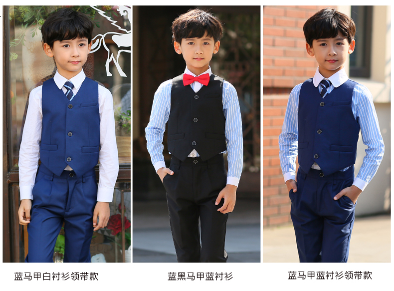 Trẻ em phù hợp với hoa cô gái ăn mặc vest phù hợp với cậu bé chủ nhà biểu diễn trang phục phù hợp với bé đồ biểu diễn trẻ em