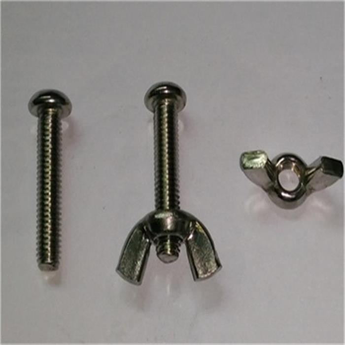 Tennis court pusher wiper accessories screw strip scraper fixing bolt 304 stainless steel butterfly cap nut