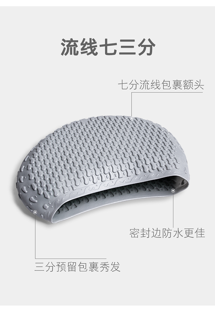 Mũ bơi nữ trưởng thành tóc dài không thấm nước silicone chăm sóc tóc tai thoải mái đầy đủ gói không có đầu nam nữ mũ bơi nón bơi loại nào tốt