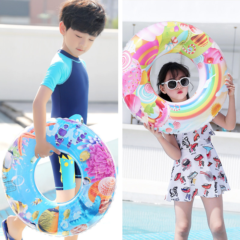 Swimming ring Children swimming ring Adults thickened armpits Male and female children Child baby toddler 3-6-10 years old life-saving floating ring