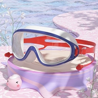 Прозрачная сине-красная сумка