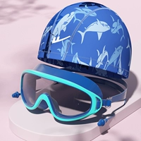 Голубое озеро + очки для плавания в большой оправе [широкоугольный вид] в стиле сумки